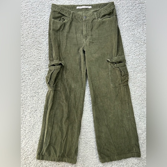 Tinseltown Pants Womens 13 Corduroy Wide Leg Baggy 6 Pocket Design Y2K Style - Picture 1 of 5